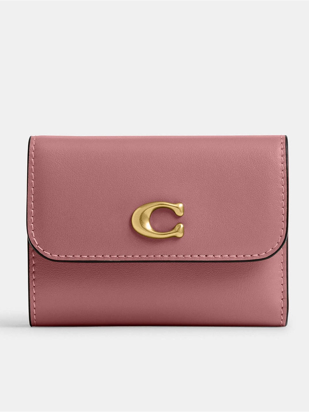 Coach Essential Card Holder Wallet Peony Refined Leather CZ111 NWT - Picture 1 of 14